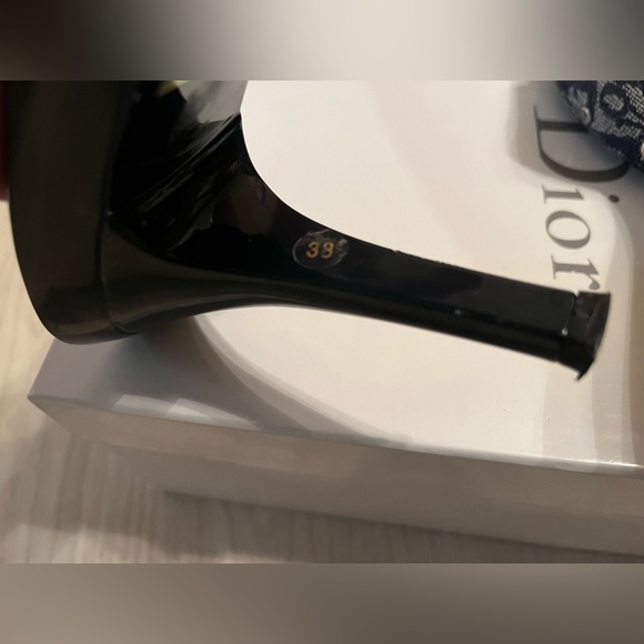 Christian Dior Monogram Trotter Large Silver C & D Mules EU38 💙 Size 8 - Picture 10 of 15